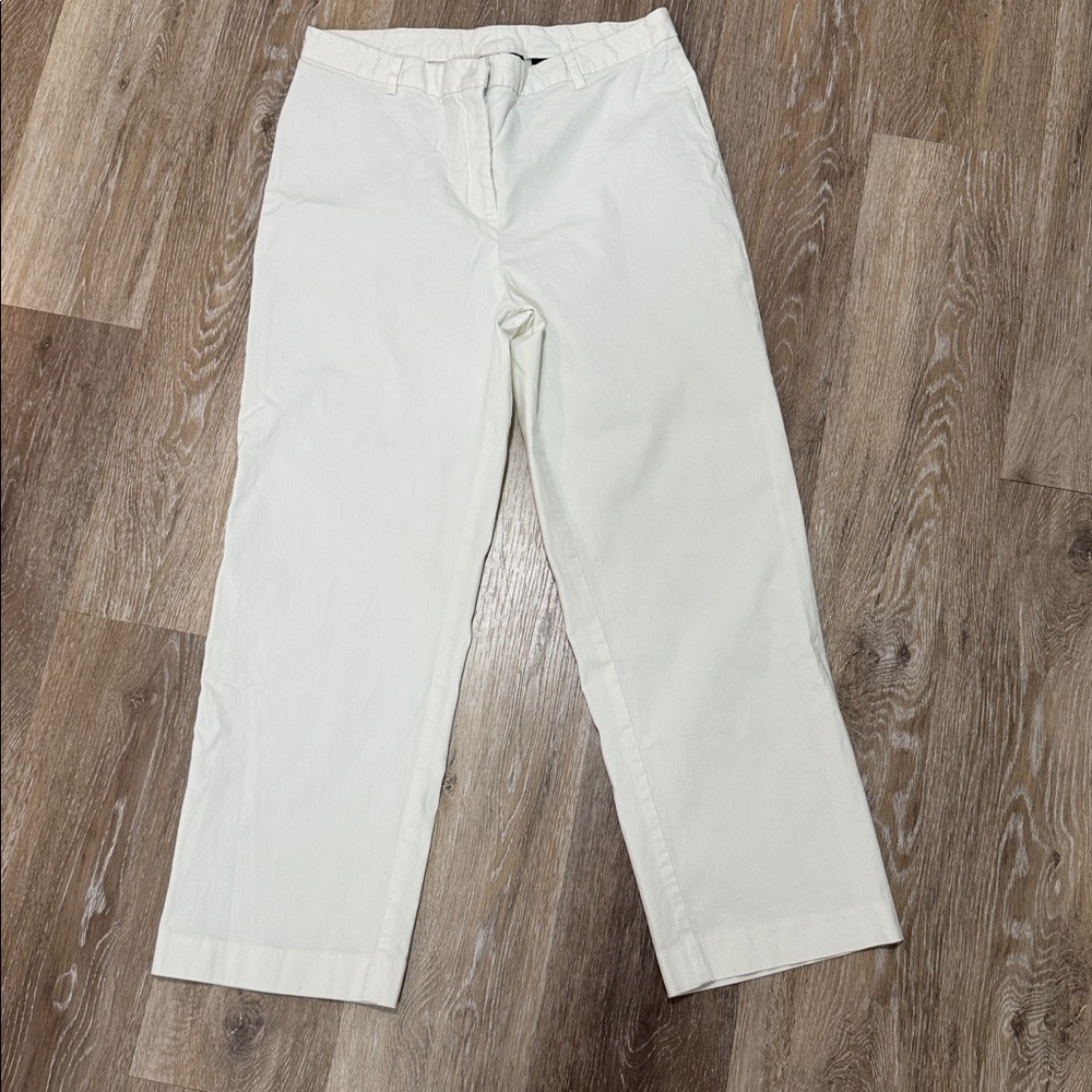 Express White Stretch Ankle Pants